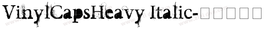 VinylCapsHeavy Italic字体转换